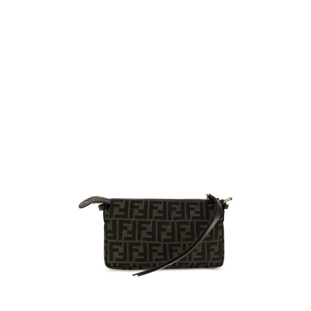 Fendi Women All-Over Monogram Jacquard Shoulder Bag